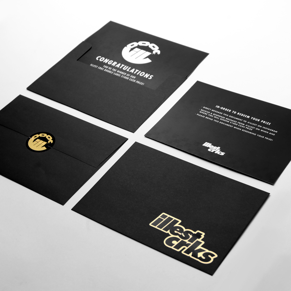 ILLEST CRKS Lineup: graphic tees, anorak, caps, and shorts 